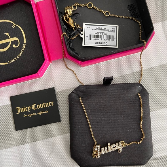 Juicy Couture “Juicy” Bling Necklace - Picture 2 of 6